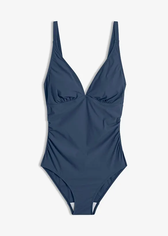 Maillot 1 pièce sculptant à encolure V, maintien léger, bonprix