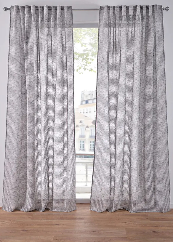 Voilage rayé (1 pce), bonprix