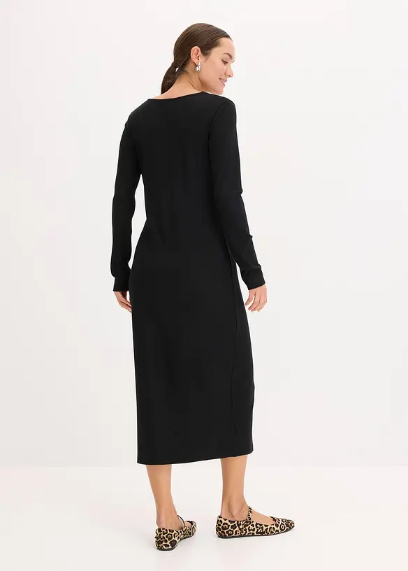 Robe midi côtelée, bonprix
