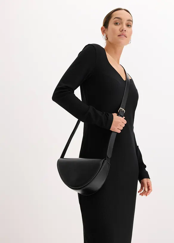 Robe midi côtelée, bonprix
