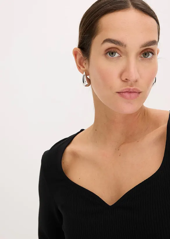 Robe midi côtelée, bonprix