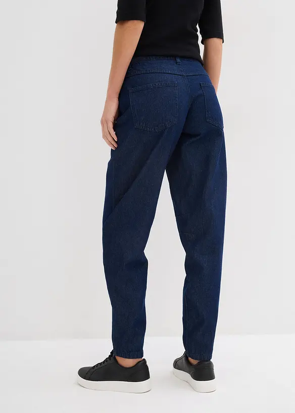Jean barrel taille mi-haute, bonprix
