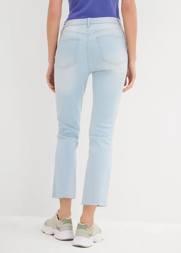 Jean flare taille haute, cropped, bonprix
