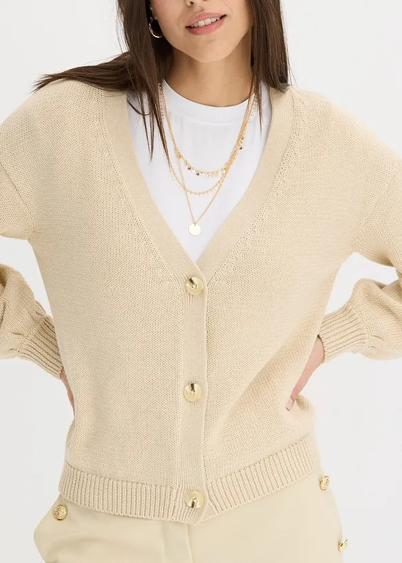Gilet en grosse maille, bonprix