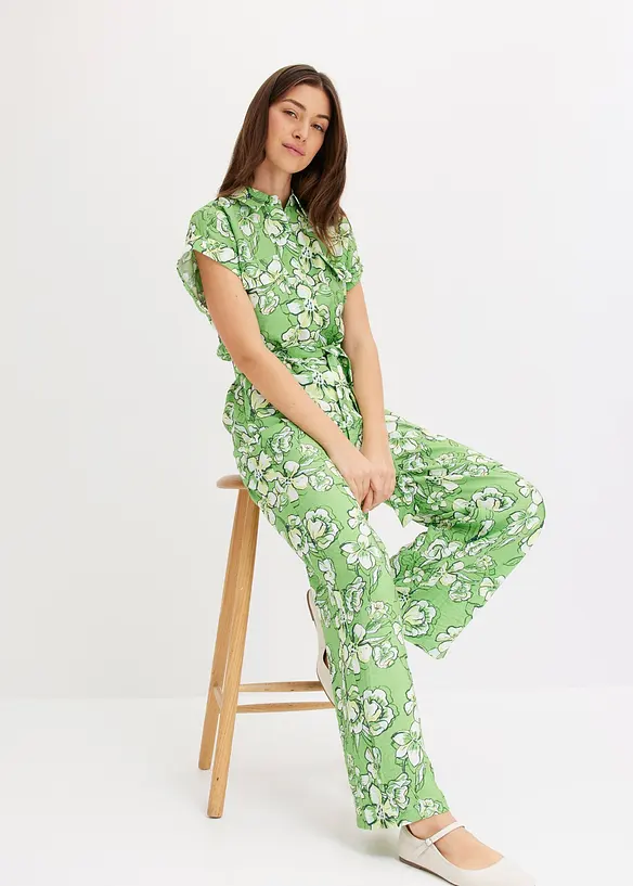 Jumpsuit aus fließendem Viskose-Mix, bonprix