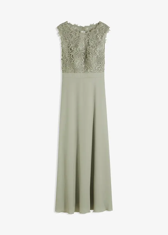 Robe longue avec dentelle, bonprix