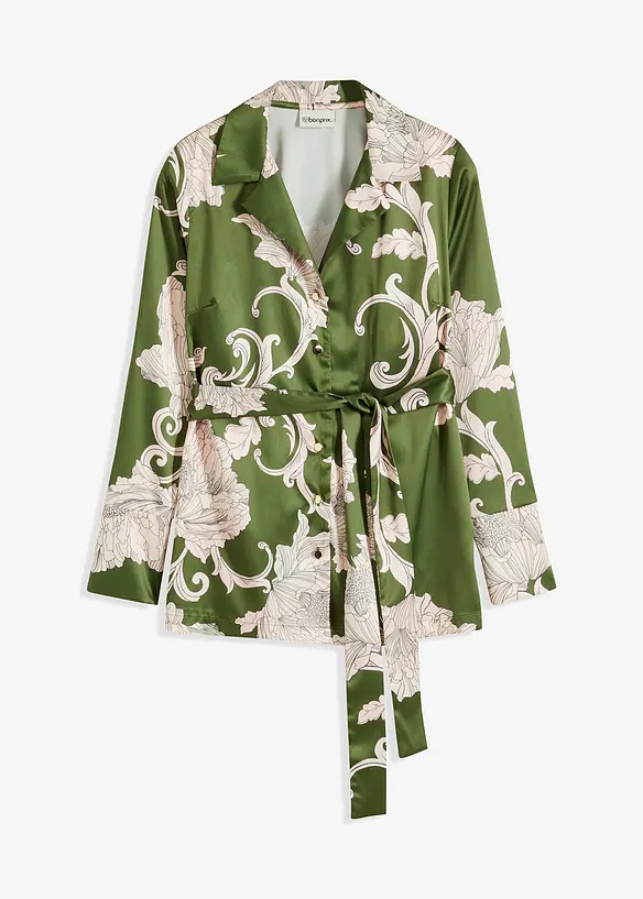 Bluse aus fließendem Satin, bonprix