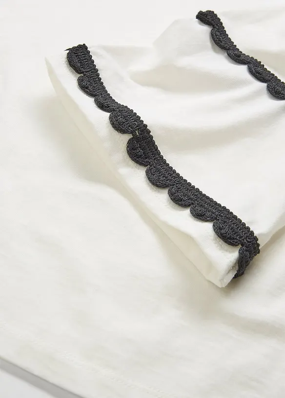 T-Shirt mit Seidenanteil, bonprix
