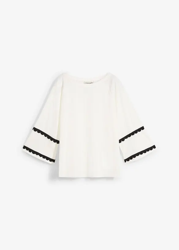 T-Shirt mit Seidenanteil, bonprix