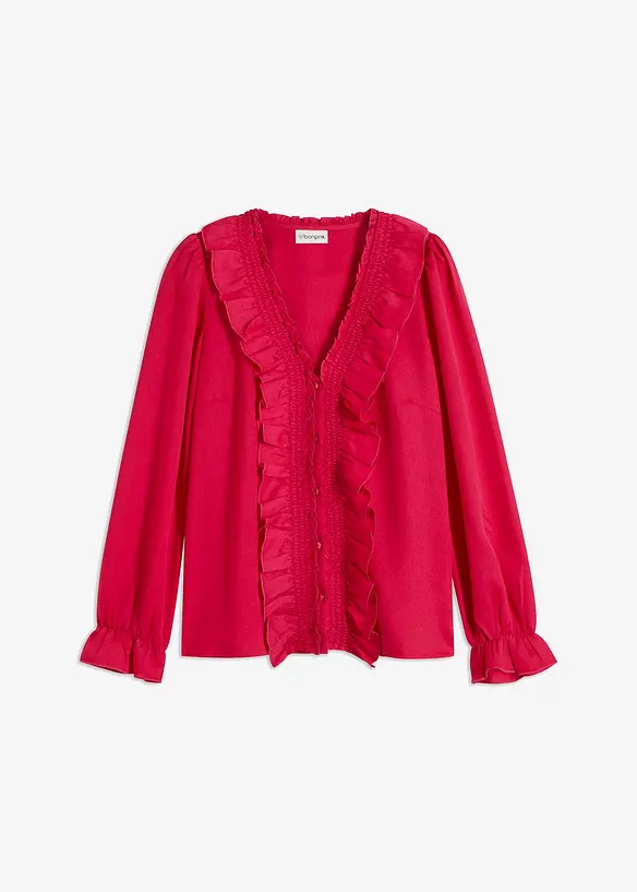 Bluse mit Volants, bonprix