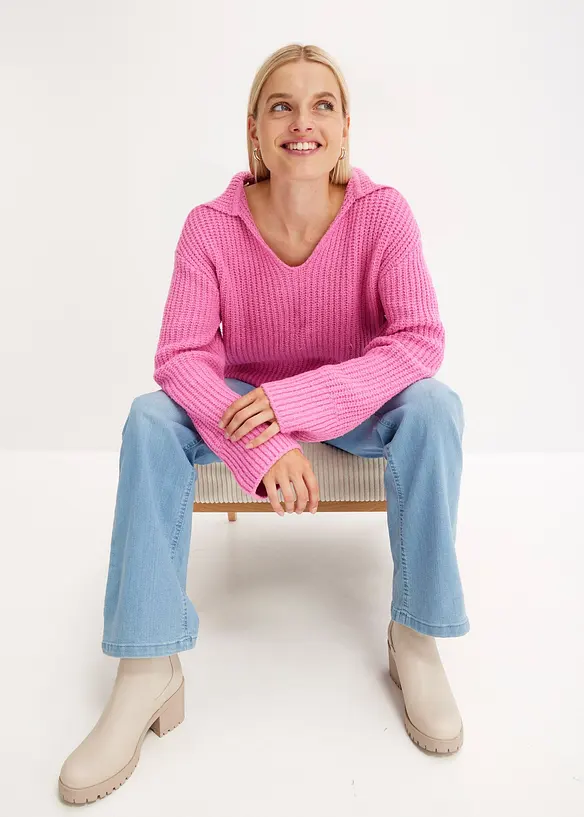 Grobstrick-Pullover, bonprix