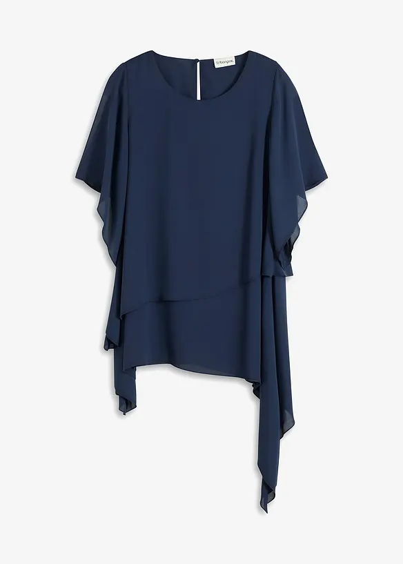 Zipfelbluse im Lagen-Look, bonprix