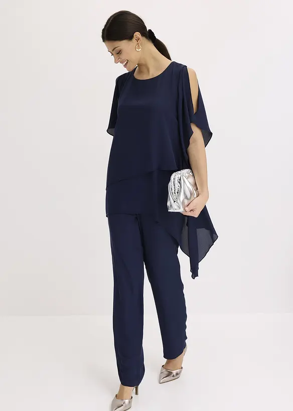 Zipfelbluse im Lagen-Look, bonprix
