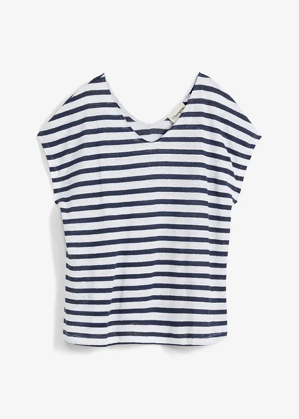 Shirt aus reinem Leinen mit Fledermausärmeln, bonprix