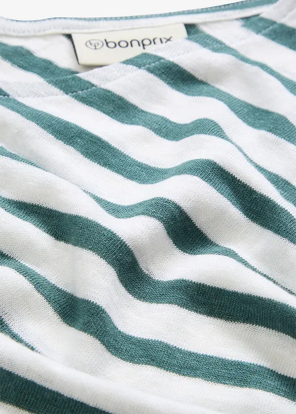 Shirt aus reinem Leinen mit Fledermausärmeln, bonprix