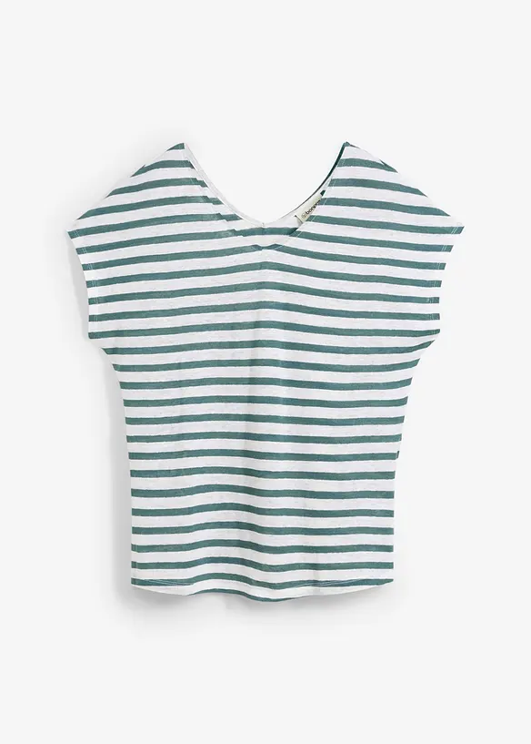 Shirt aus reinem Leinen mit Fledermausärmeln, bonprix