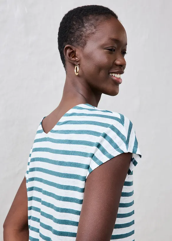 Shirt aus reinem Leinen mit Fledermausärmeln, bonprix