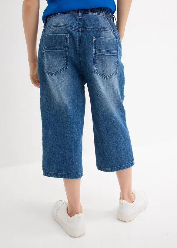 Schlupf-Jeans-Longbermuda, Slim Fit, bonprix