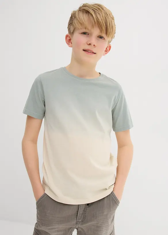 T-Shirt aus reiner Baumwolle mit Farbverlauf, bonprix