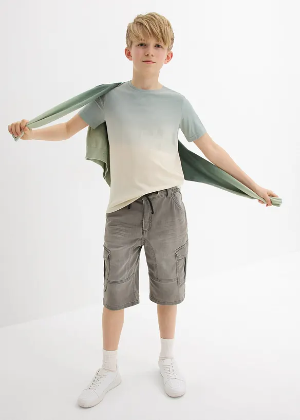 T-Shirt aus reiner Baumwolle mit Farbverlauf, bonprix