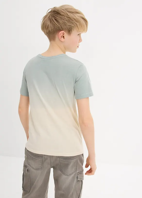 T-Shirt aus reiner Baumwolle mit Farbverlauf, bonprix