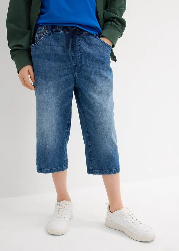 Schlupf-Jeans-Longbermuda, Slim Fit, bonprix