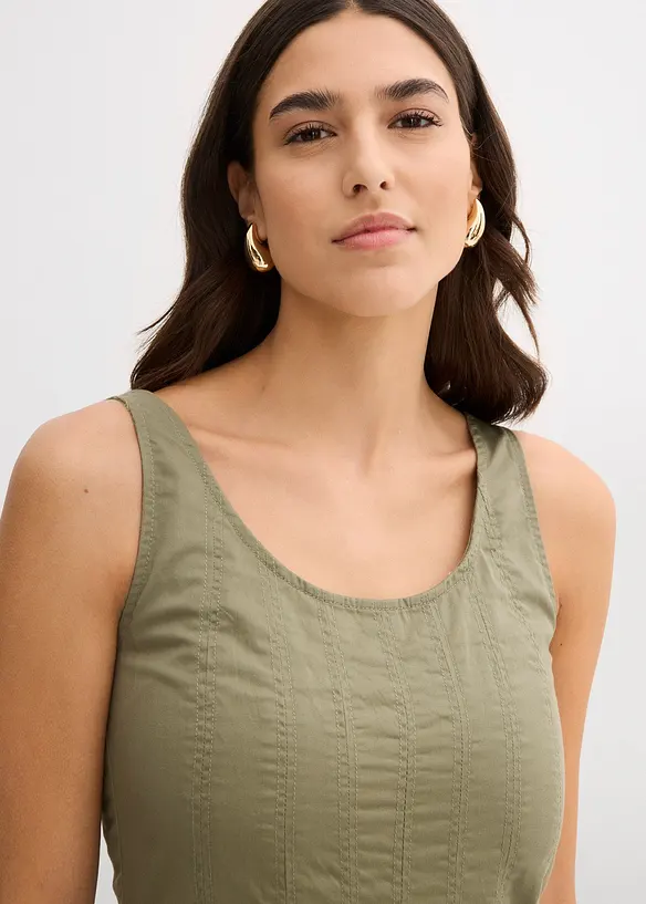Midikleid mit vertikalen Nähten, bonprix