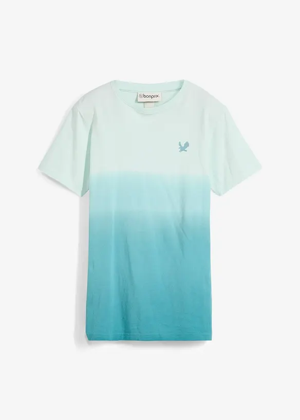 T-Shirt mit Farbverlauf aus reiner Bio-Baumwolle, bonprix