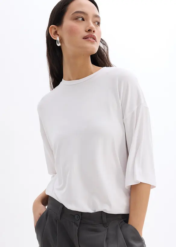 T-Shirt aus feiner Viskose, bonprix