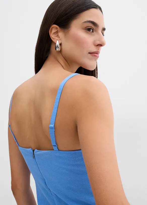 Robe bustier longueur midi en viscose mélangée, bonprix