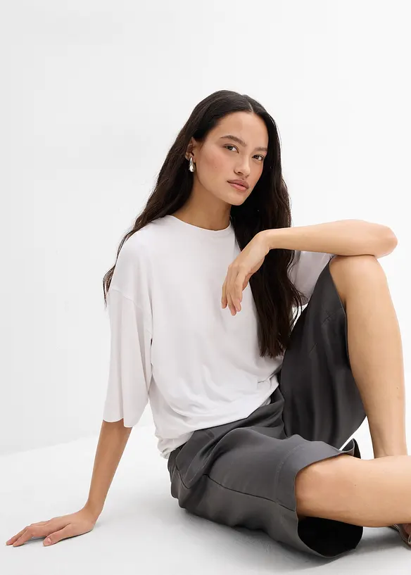 T-Shirt aus feiner Viskose, bonprix