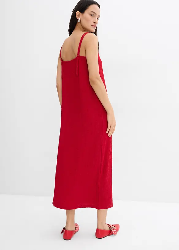 Robe à bretelles réglables en crêpe extensible, bonprix