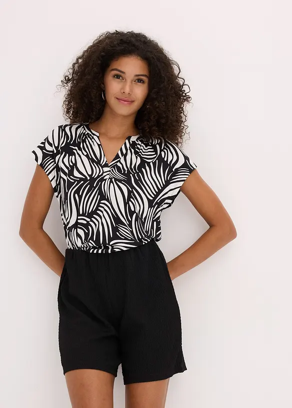 Short en léger jersey crêpe, bonprix