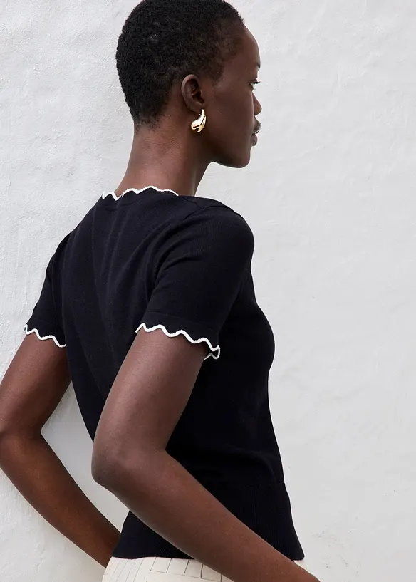 Pull coton et soie, bonprix