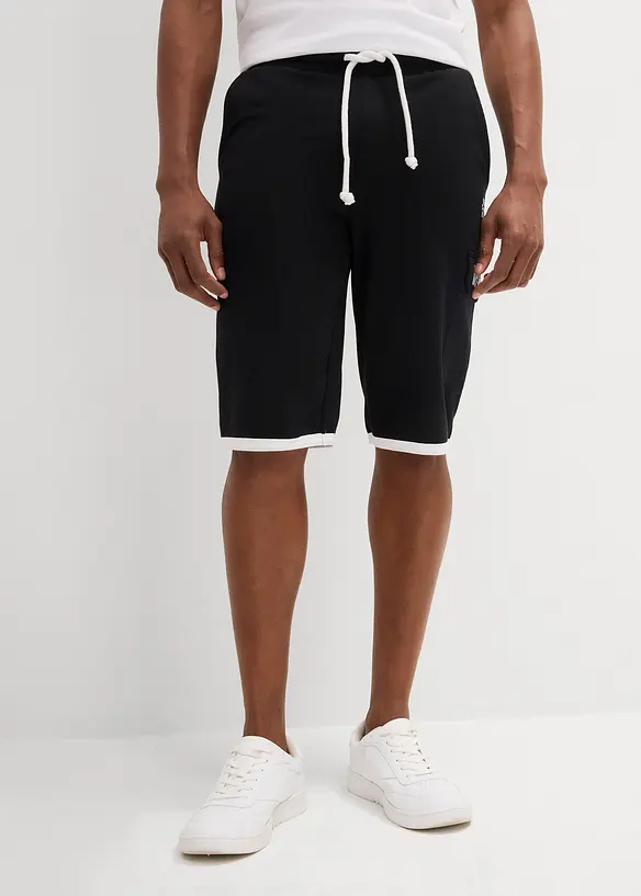 Bermuda long en molleton, poche cargo, bonprix