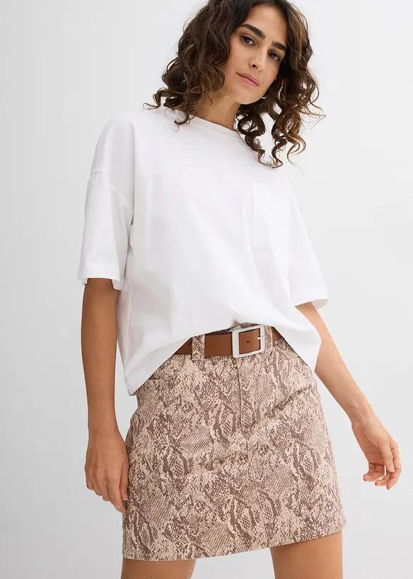 Jupe-short en coton extensible, bonprix