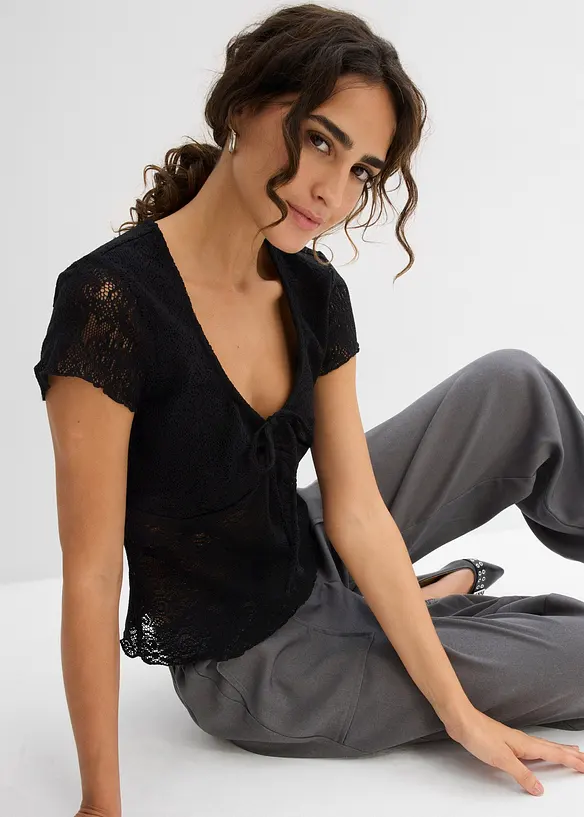 T-shirt en dentelle, bonprix