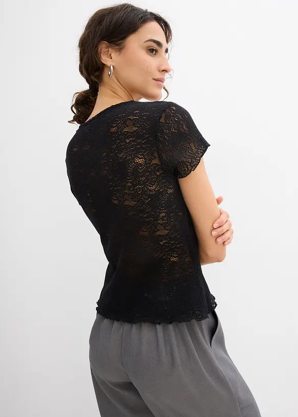 T-shirt en dentelle, bonprix