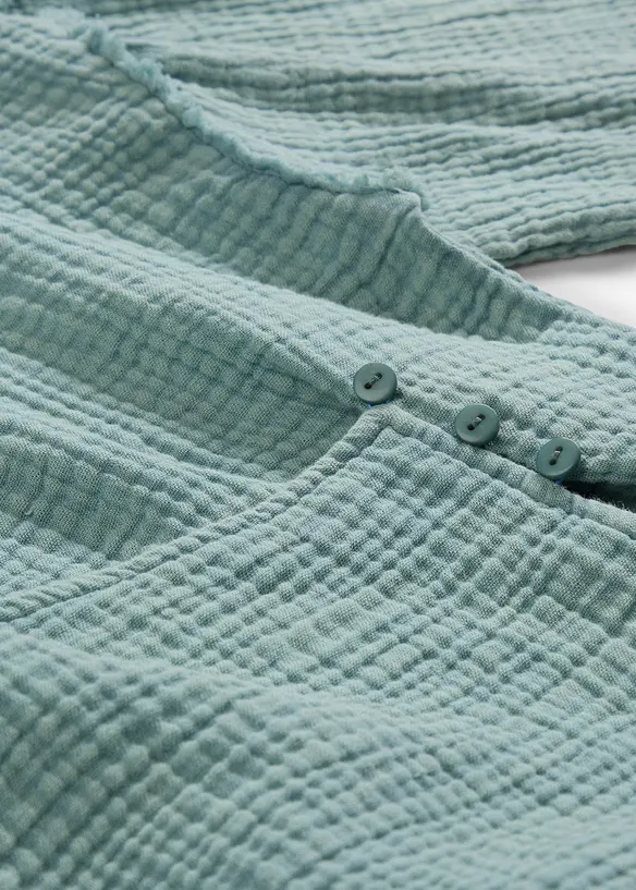 Blouse cache-cœur 100% coton, bonprix