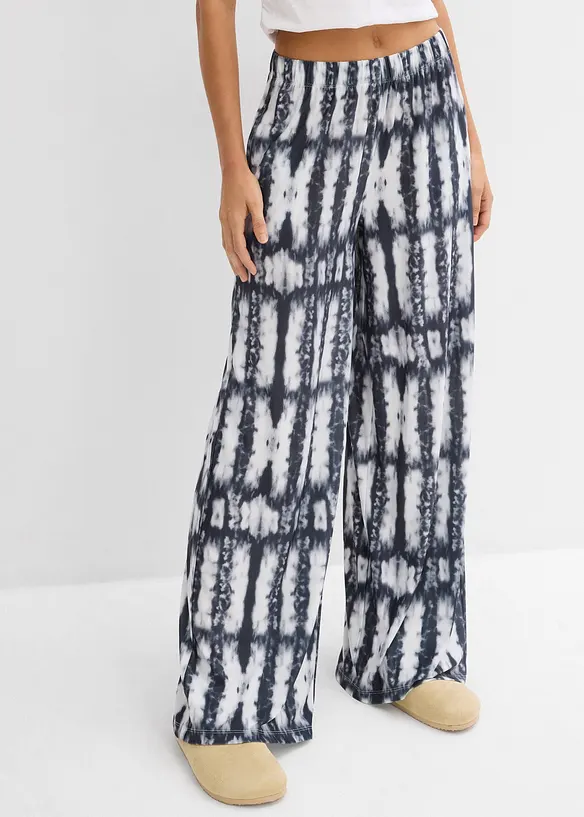 Pantalon en jersey imprimé, bonprix