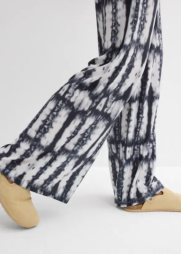 Pantalon en jersey imprimé, bonprix