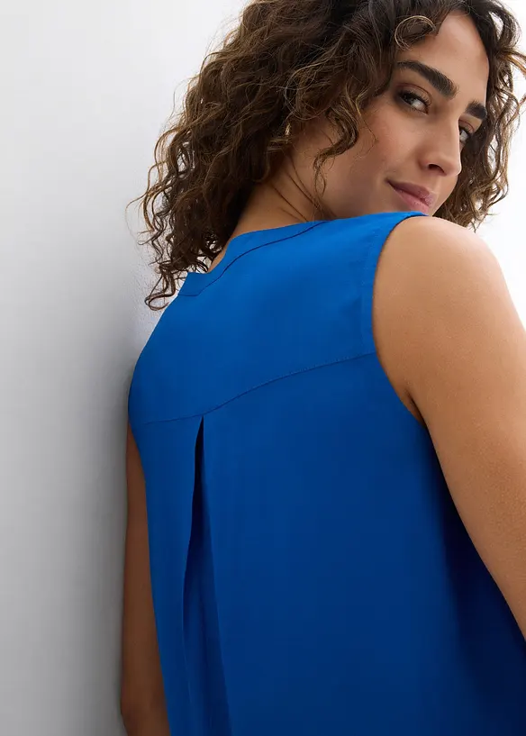 Blouse sans manches en viscose fluide, bonprix