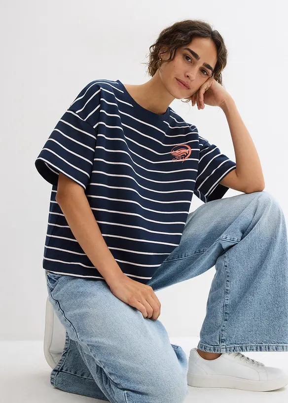 Sweat doux en coton mélangé, bonprix