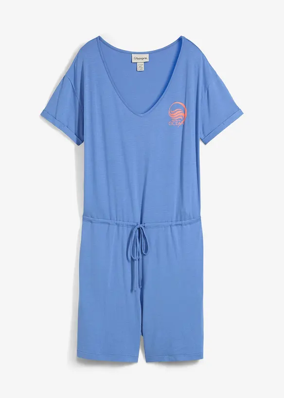 Combishort fluide en jersey de viscose mélangée, bonprix