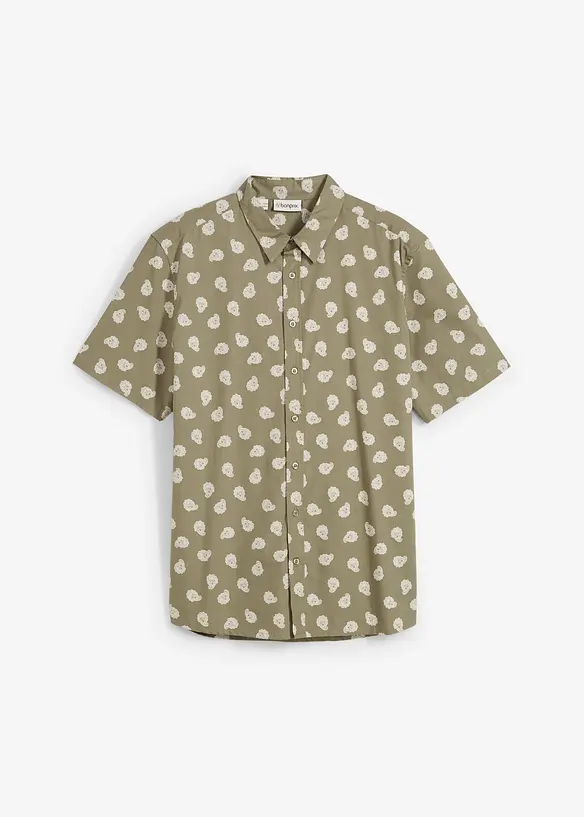 Chemise manches courtes, 100% coton, bonprix