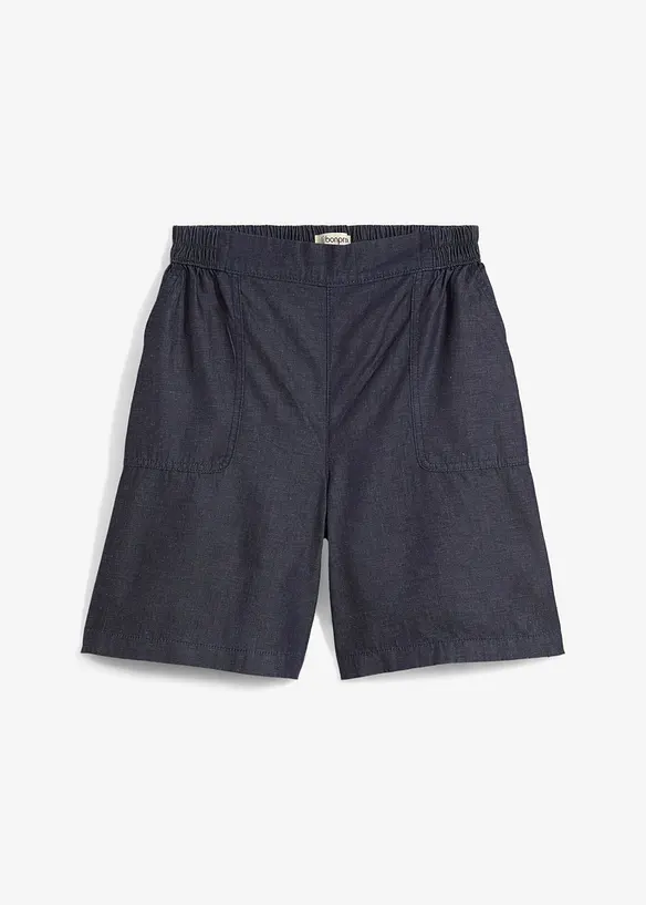 Short à taille élastiquée, avec du lin rafraîchissant, bonprix