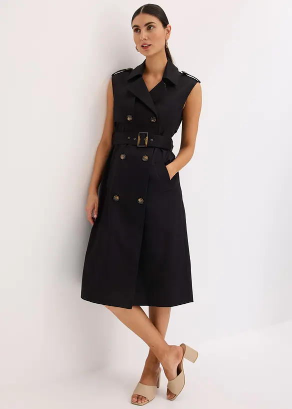 Robe trench avec ceinture (ens. 2 pces), bonprix