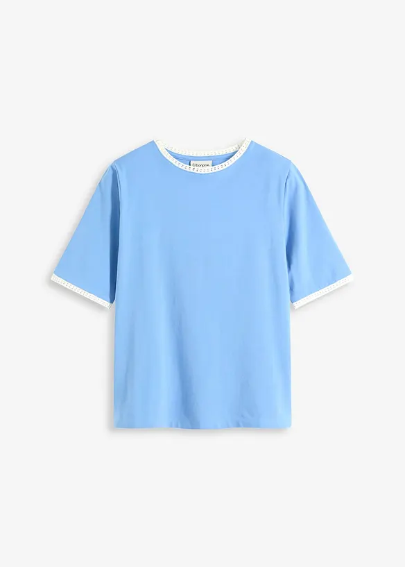 Shirt mit Spitzenborte, bonprix