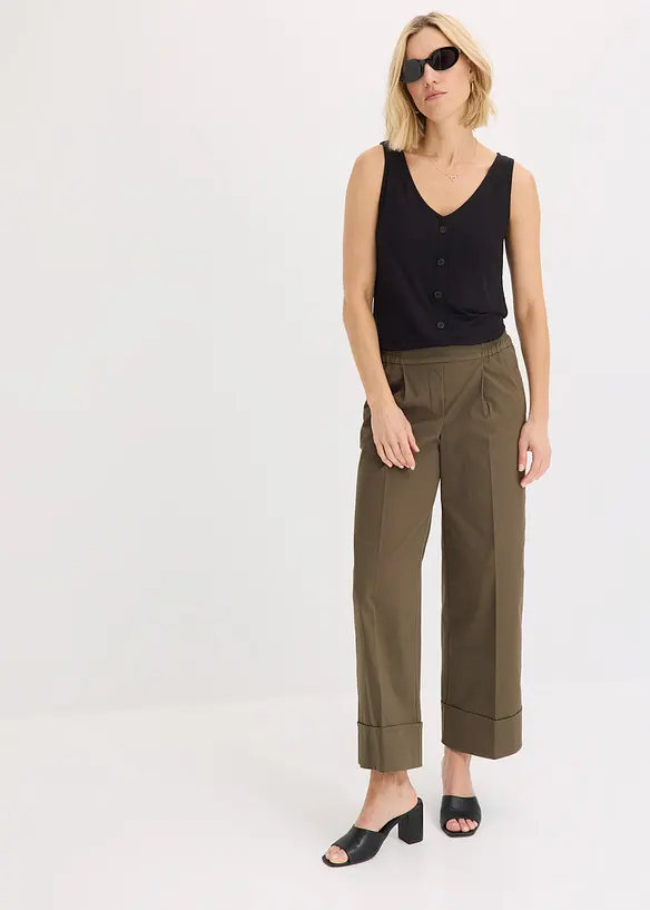 Top boutonné, bonprix