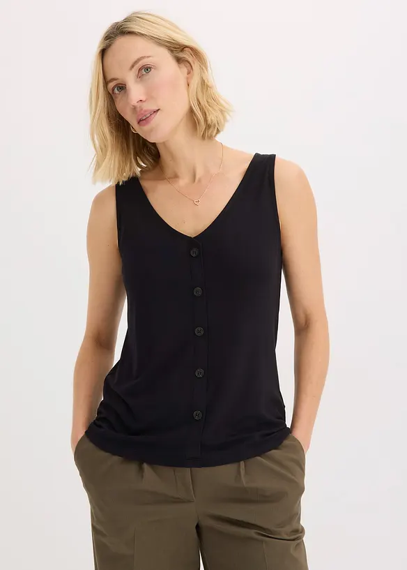 Top boutonné, bonprix